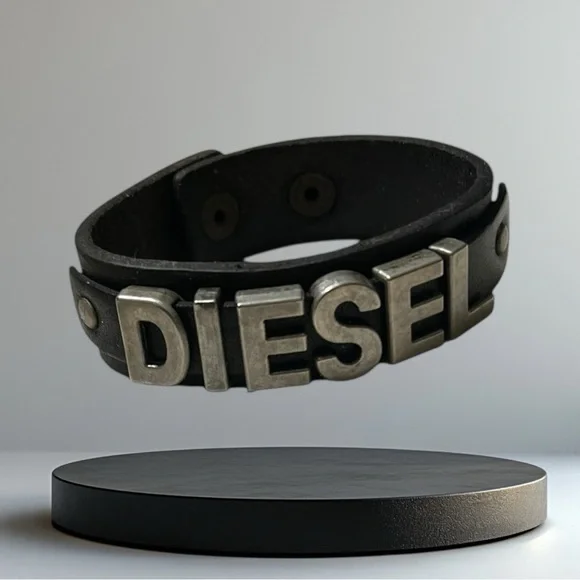 Diesel Black and Silver Men's Bracelet - Picture 4 of 4